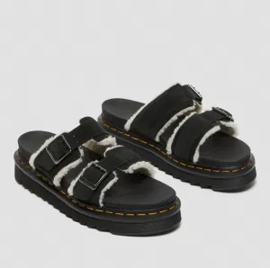 Dr. Martens Myles Suede Buckle Slide Sandals