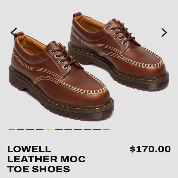 Dr. Martins LOWELL LEATHER MOC TOE SHOES
