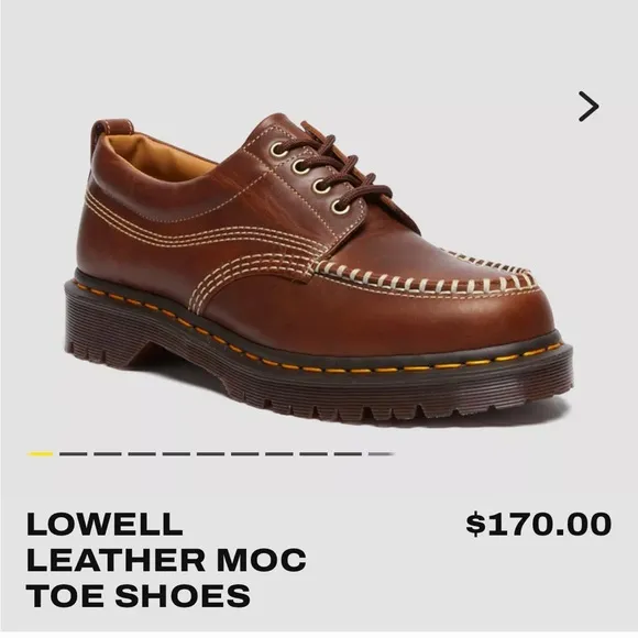 Dr. Martins LOWELL LEATHER MOC TOE SHOES