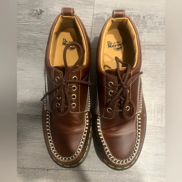 Dr. Martins LOWELL LEATHER MOC TOE SHOES