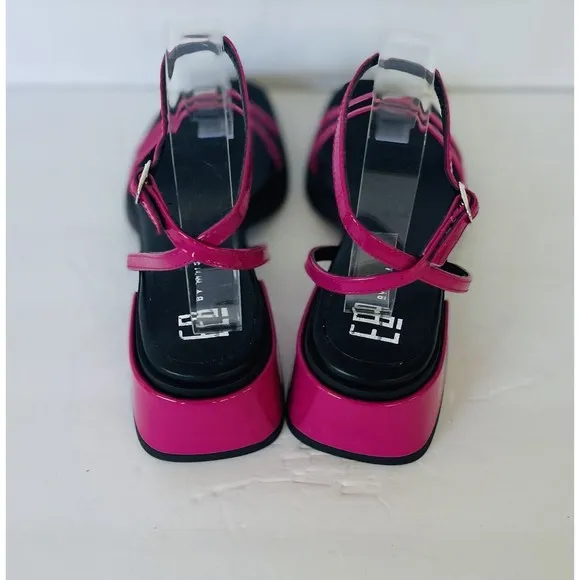 E8 by Miista Rosalyn Sandals Strappy Hot Pink Leather Sz 36 EU /6 US  Women