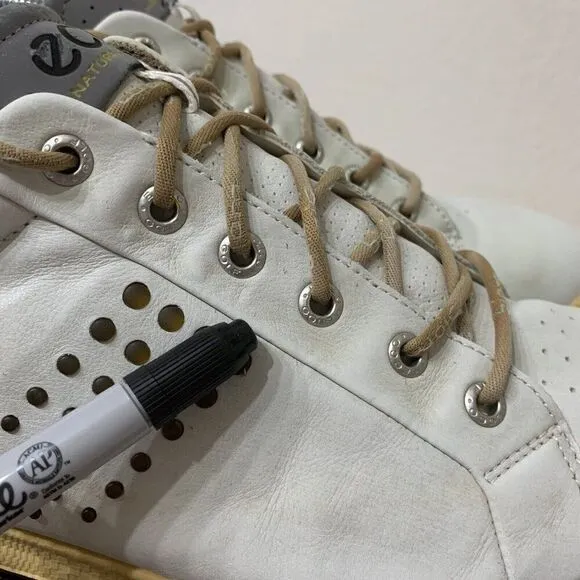 Ecco Biom Natural Motion Yak Leather Spikeless Golf Shoes Size 12 - 12.5 EU 46