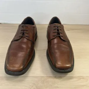 ECCO Mens Helsinki Square Toe Leather Oxford Lace up Shoes US size 10/10.5 EU 44