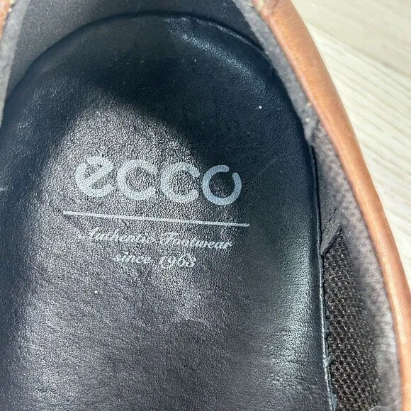 ECCO Mens Helsinki Square Toe Leather Oxford Lace up Shoes US size 10/10.5 EU 44