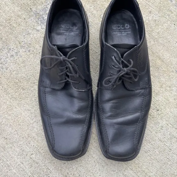 ECCO Men's New Jersey Lace-Up Dress Shoes Black Leather 51514 EU 45 US 1…