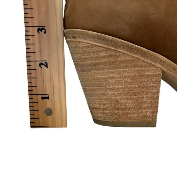 Eileen Fisher Booties Womens 10 James Strappy Sienna Tan Ankle Open Toe Shoes