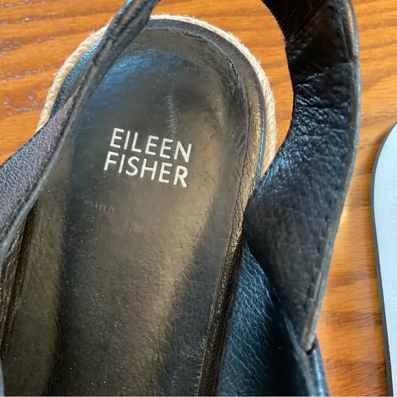 Eileen Fisher Leather Strappy Sandals, Women’s Sz 9