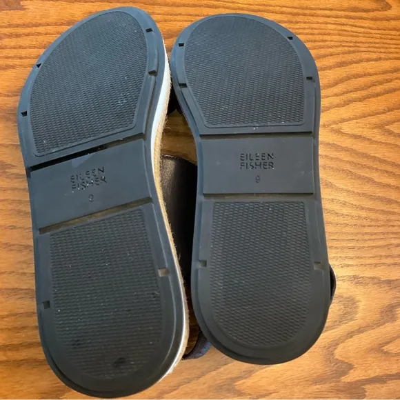 Eileen Fisher Leather Strappy Sandals, Women’s Sz 9