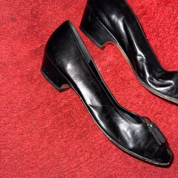 Elegant Black Bow Women's Shoes