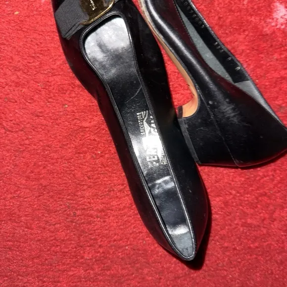 Elegant Black Bow Women's Shoes