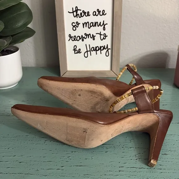 Elegant Brown Women's Mario ValentinoShoes SZ 35.5 EUR