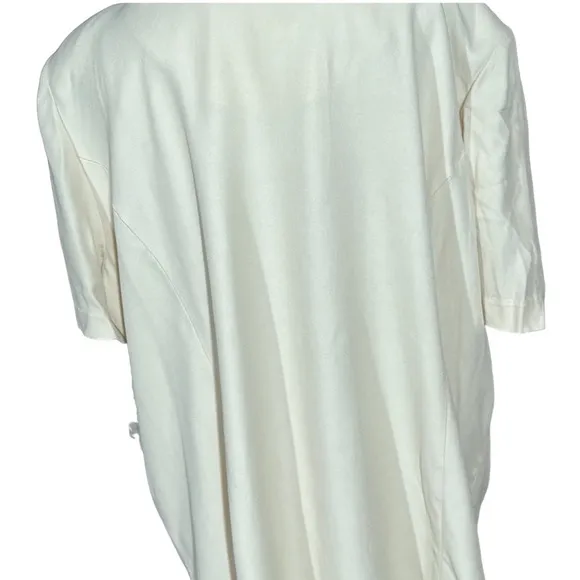 Elegant Cream &amp; Silver Trim Fleur-de-Lis Jacket Sz 24WP Pride &amp; Joy Wedding NWT