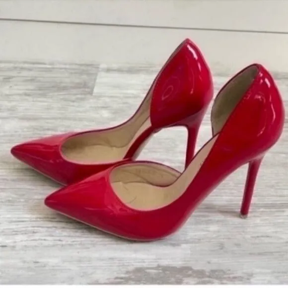 Elegant Red Stiletto Heels Size 6