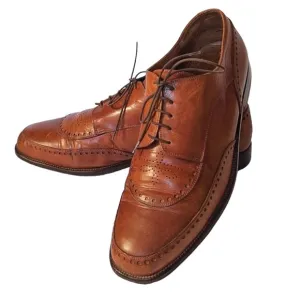 Elegant Vintage Handmade Italian Designer Lorenzo Banfi Oxford Shoes Size 9.5