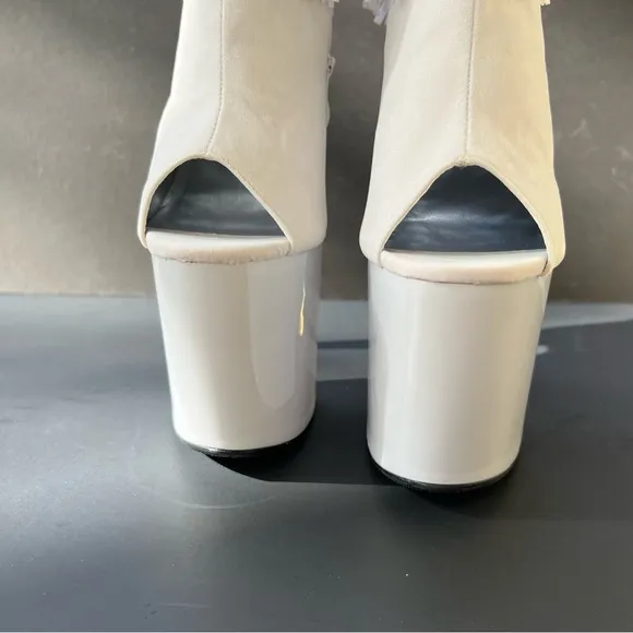 Ellie 7&quot; Unicorn Heel Platform Shoes Stripper  Pole Dance Stilettos  777 Prince