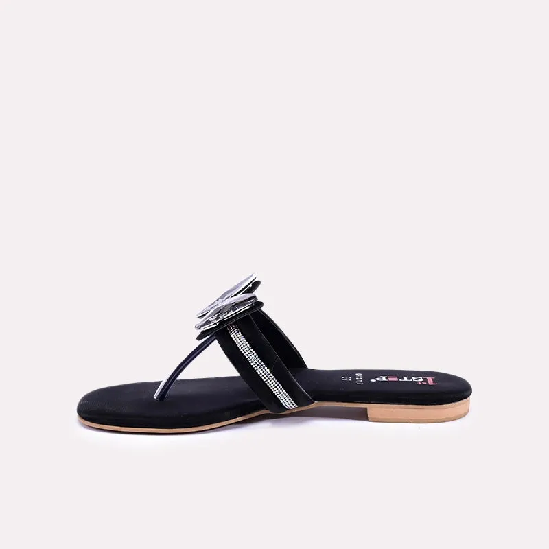 Emera Black Fancy Flats 0412787