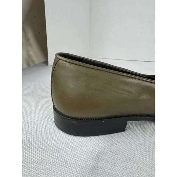 Ennesi Men's Dress shoes Green Alligator skin wingtips 9.5