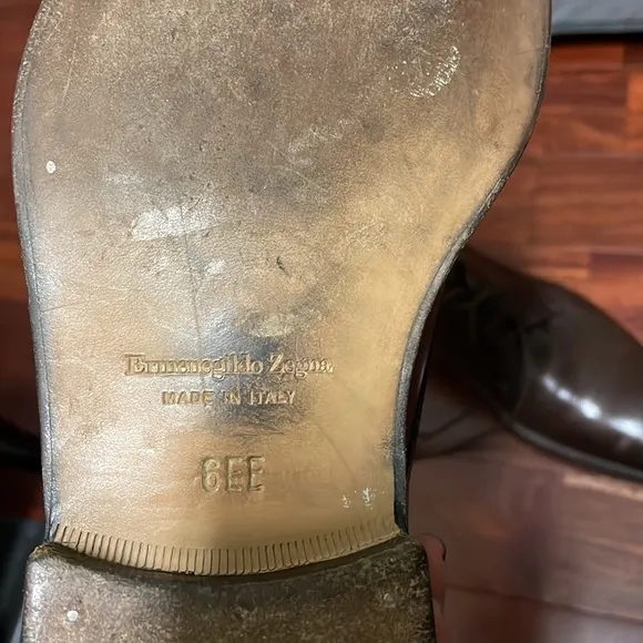 Ermenegildo Zegna brown formal shoes size 6 EE