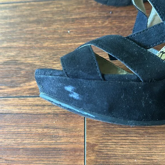 👡👡EUC American Rag Cie Centurion Style Open Toe Wedge Shoes👡👡