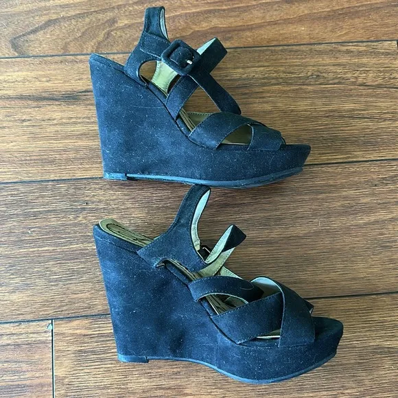 👡👡EUC American Rag Cie Centurion Style Open Toe Wedge Shoes👡👡