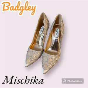 EUC Badgley Mischka Stone Pumps