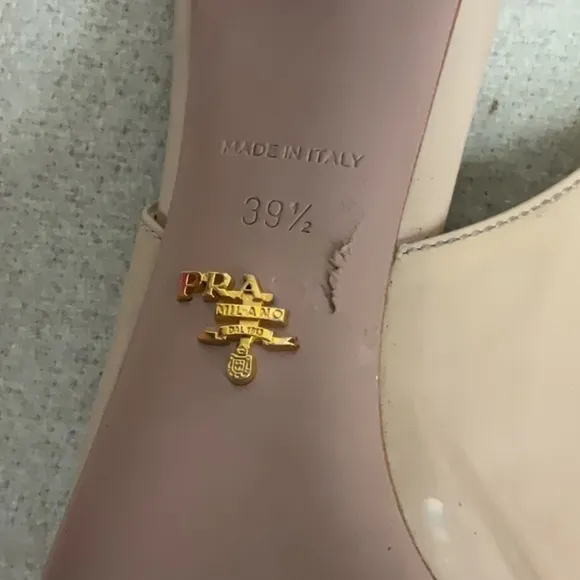 EUC woman’s PRADA high heel shoes with buckle around the ankle