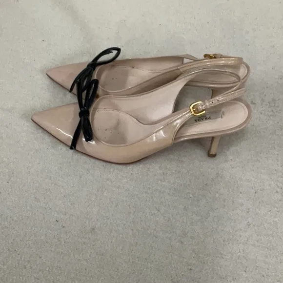 EUC woman’s PRADA high heel shoes with buckle around the ankle