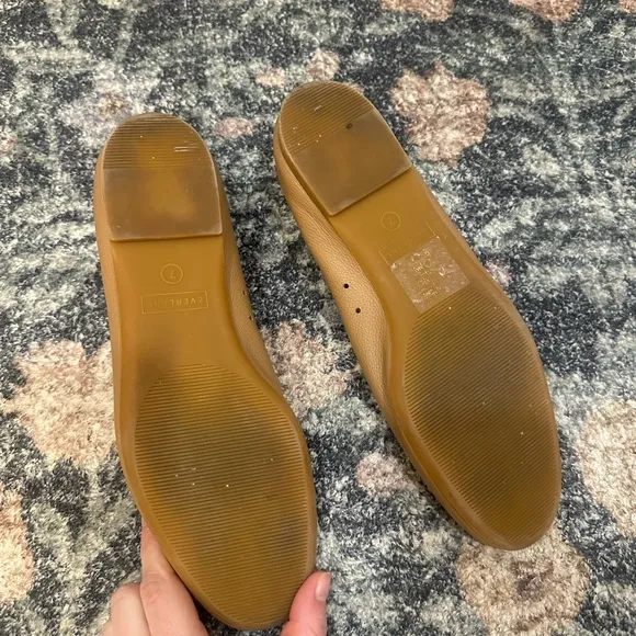 Everlane Tan Italian Leather Day Glove Flats