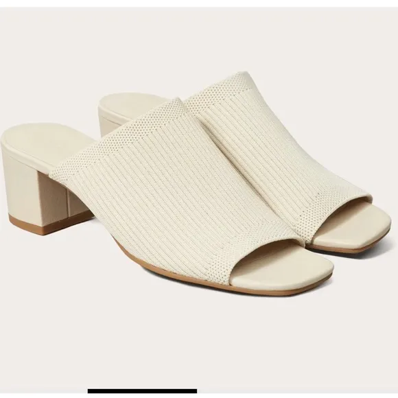 Everlane The Glove Mule in ReKnit Color Bone Size 5.5