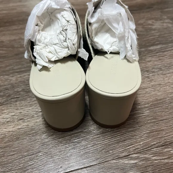 Everlane The Glove Mule in ReKnit Color Bone Size 5.5