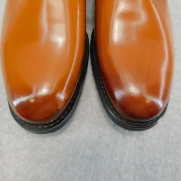 Express Men's Leather Cognac Polished Dress Shoes - Size 8 New