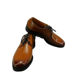 Express Men's Leather Cognac Polished Dress Shoes - Size 8 New