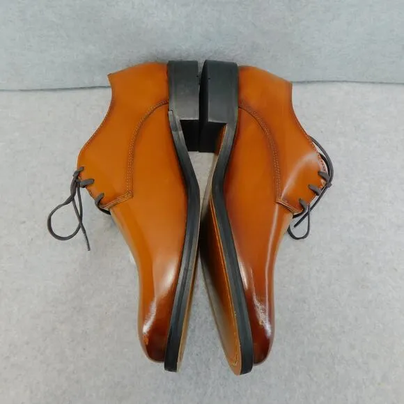 Express Men's Leather Cognac Polished Dress Shoes - Size 8 New