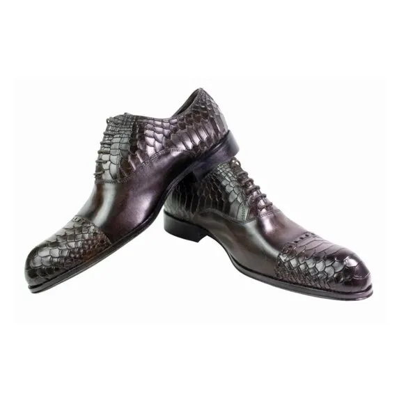 Fabio Coffee Men’s Italian Leather Shoes