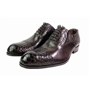 Fabio Coffee Men’s Italian Leather Shoes