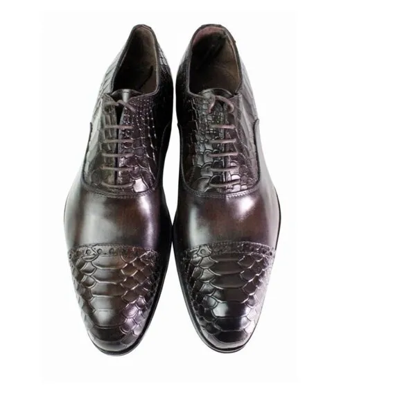 Fabio Coffee Men’s Italian Leather Shoes