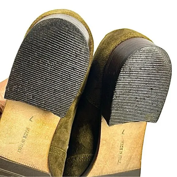 Ferragamo Salvatore Leather Brown Loafers 7 3A Vintage Suede Women’s Fabulous!