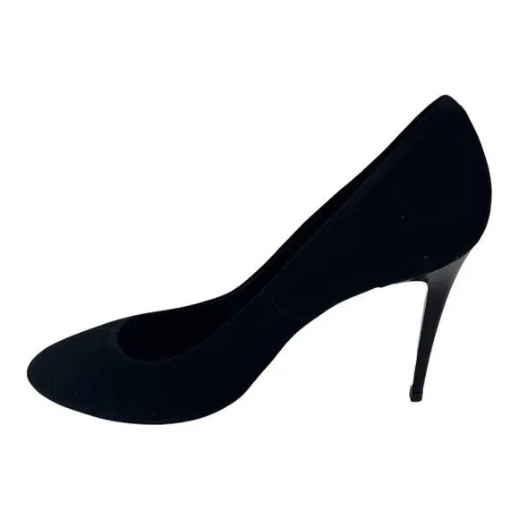 FIORANGELO Italy Pumps Heels Black Suede Leather Women's Sz 39 / 9 NIB $360