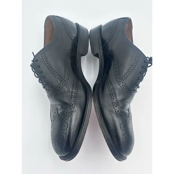 Florsheim 329376 Mens Black Lace Up Low Top Wingtip Oxford Dress Shoes Size 13