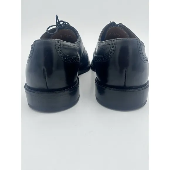Florsheim 329376 Mens Black Lace Up Low Top Wingtip Oxford Dress Shoes Size 13