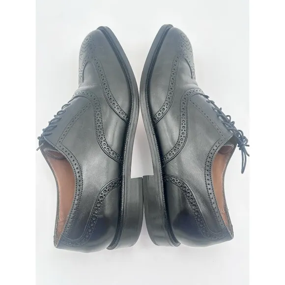 Florsheim 329376 Mens Black Lace Up Low Top Wingtip Oxford Dress Shoes Size 13