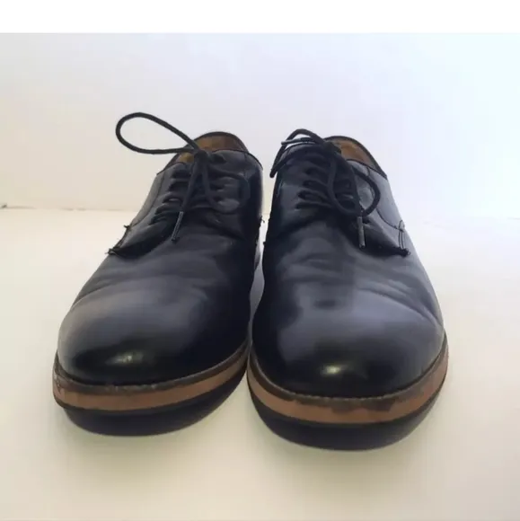 Florsheim Blaze Plain Toe Black Smooth Mens Geniune Leather Dress Shoes US 10.5