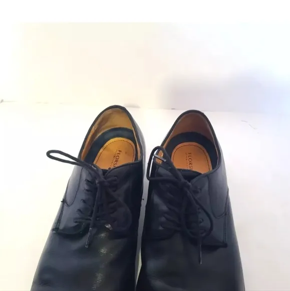 Florsheim Blaze Plain Toe Black Smooth Mens Geniune Leather Dress Shoes US 10.5