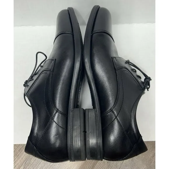 Florsheim Mens Midtown Cap Toe Oxford Black Leather Dress Shoe 10 EEE W/Box EUC!