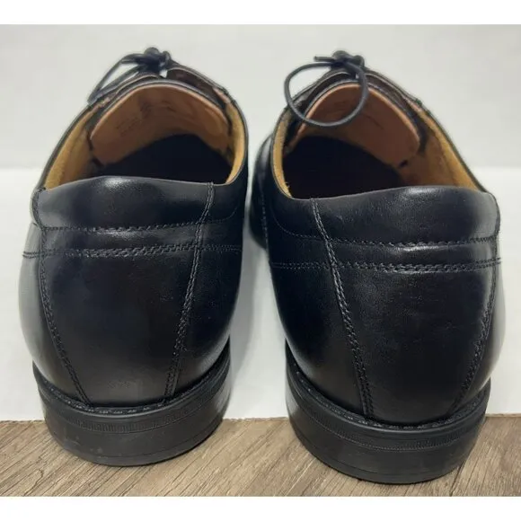 Florsheim Mens Midtown Cap Toe Oxford Black Leather Dress Shoe 10 EEE W/Box EUC!