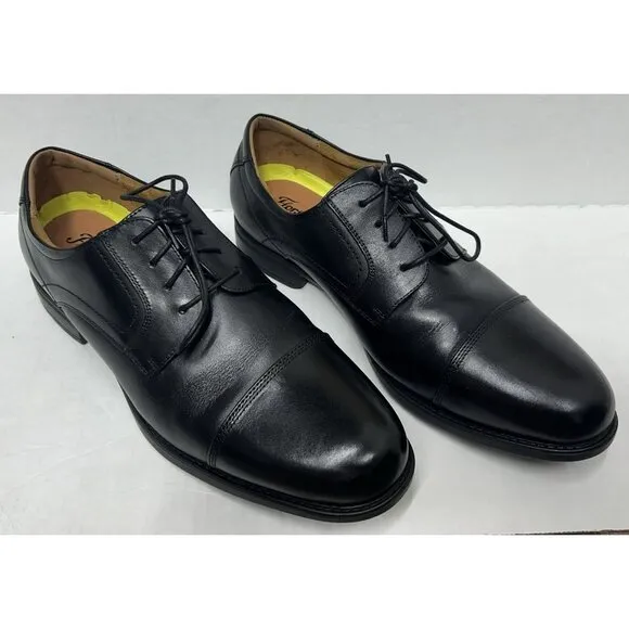 Florsheim Mens Midtown Cap Toe Oxford Black Leather Dress Shoe 10 EEE W/Box EUC!