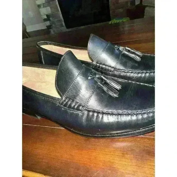 Florsheim Mens Shoe 8 8D Loafer Black Tassel Nearly New