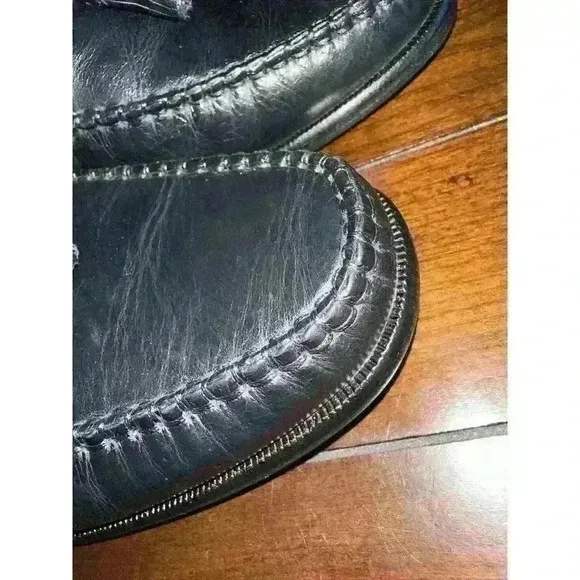 Florsheim Mens Shoe 8 8D Loafer Black Tassel Nearly New
