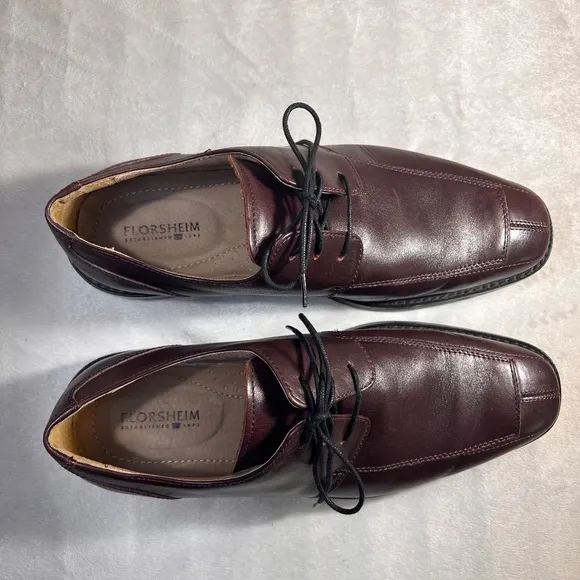 Florsheim Men's Size 10 D Brown Leather Dress Shoes