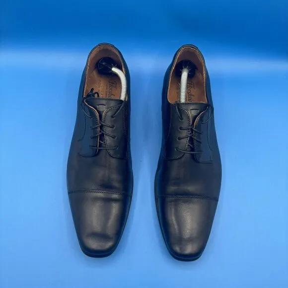 Florsheim Postino Dress Mens Size 11 D Black Leather Lace Up Cap Toe  Shoes
